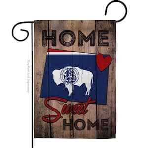 State Wyoming Sweet Home Garden Flag Double-Sided Regional Decorative Vertical Flags 13 X 18.5