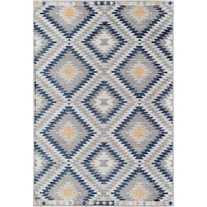 Soleil Sunset Tribal Gray 8 ft. x 12 ft. Moroccan Area Rug