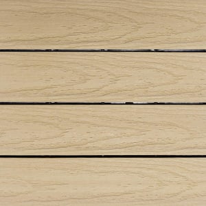 UltraShield Naturale 1 ft. x 1 ft. Quick Deck Outdoor Composite Deck Tile in Japanese Cedar (10 sq. ft. Per Box)