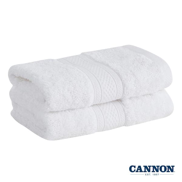 Cannon Shear Bliss Quick Dry 100% Cotton Hand Towels for Adults (2