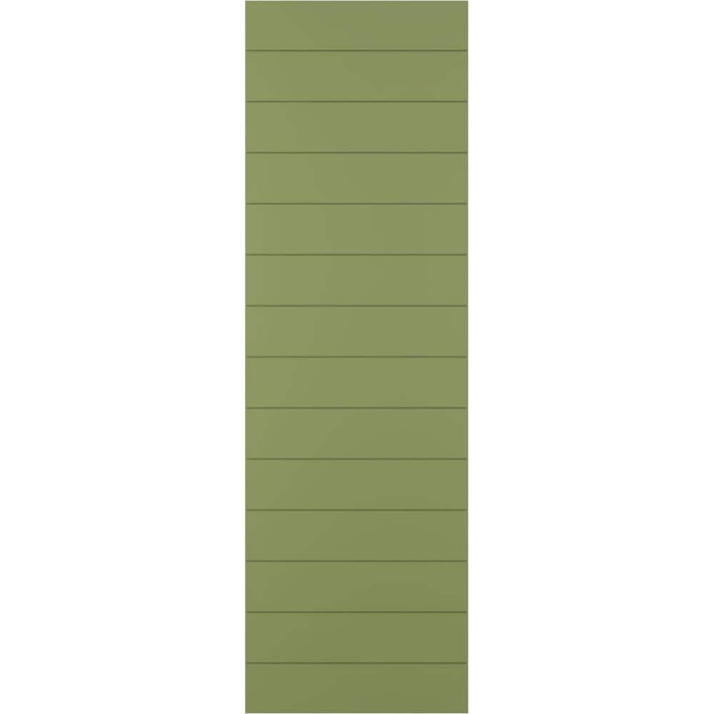 18 in. x 30 in. True Fit PVC Horizontal Slat Modern Style Fixed Mount Board and Batten Shutters, Moss Green (Per Pair) price history on PriceWatchPro