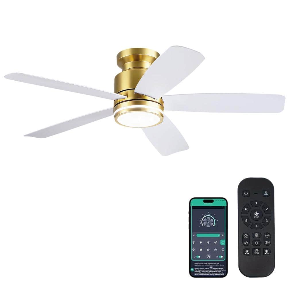 41-inch gold ceiling fan with lights, comes with remote/APP control, reversible, and quiet. price history on PriceWatchPro