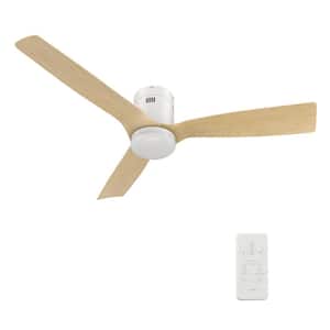 Striver II 52 in. Integrated LED Indoor/Outdoor White Smart Ceiling Fan with Light, Remote Works with Alexa/Google Home