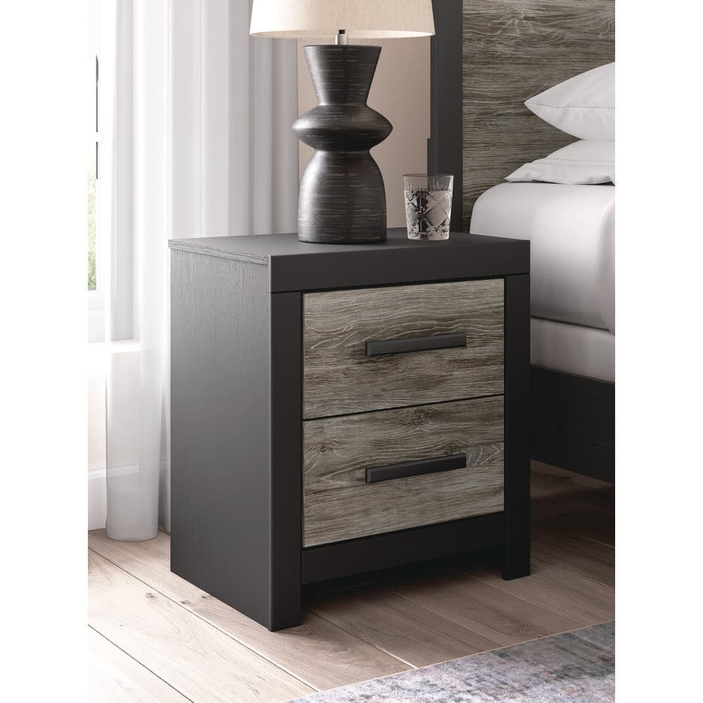 Signature Design By Ashley Ryderton Black/Gray 2 Drawers 21.69 in
