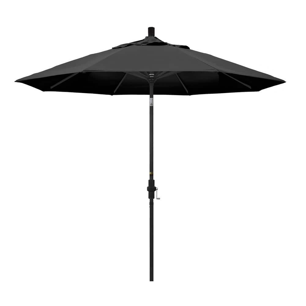 9 ft. Aluminum Collar Tilt Patio Umbrella in Black Olefin price history on PriceWatchPro