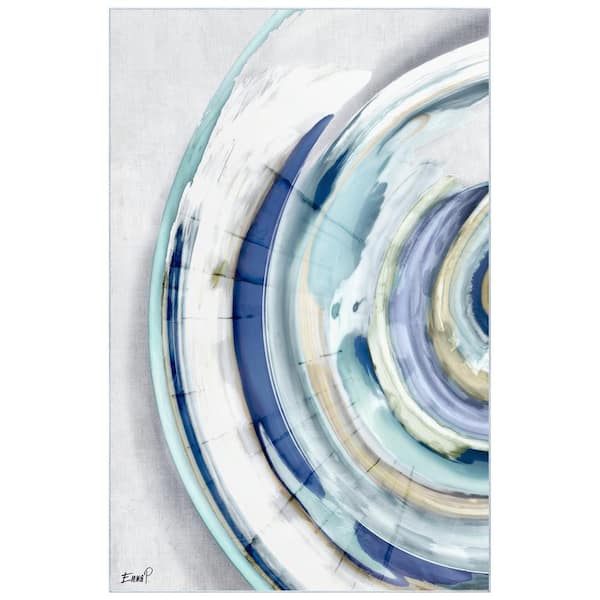 Empire Art Direct Multi-Colored 5 ft. x 8 ft. Fantasy Shell II Washable Geometric Art Area Rug
