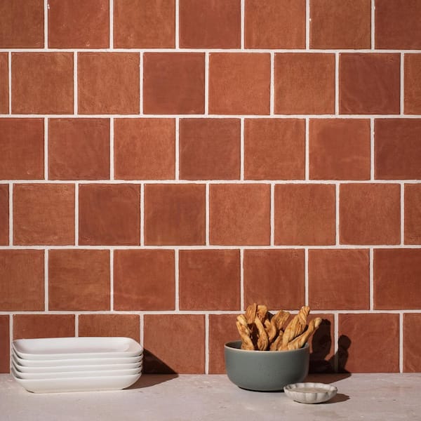 Harvest 4 in. x 4 in. Pumpkin Gloss Glazed Ceramic Wall Tile (12.8 sq. ft/case)
