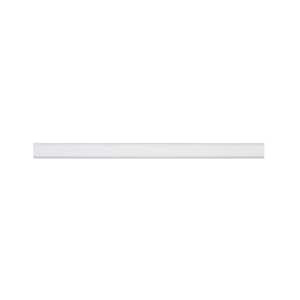 Thassos White .75 in. x 12 in. Polished Marble Wall Pencil Tile (1 Linear Foot)
