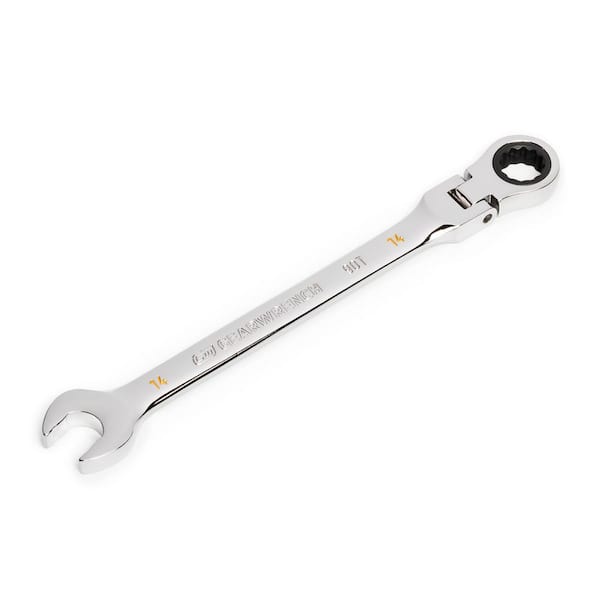 GEARWRENCH 14 mm Metric 90-Tooth Flex Head Combination Ratcheting Wrench