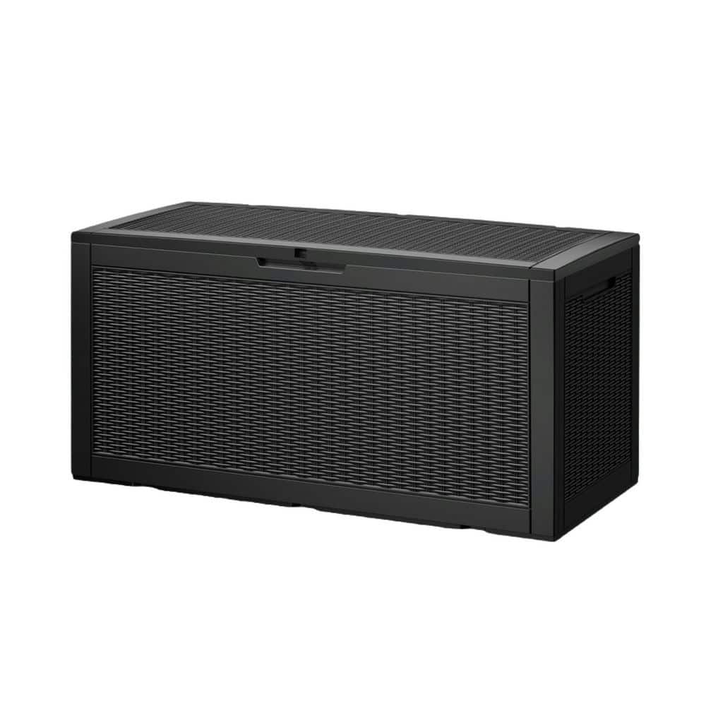 100 Gallon Gray Lockable Plastic Deck Box