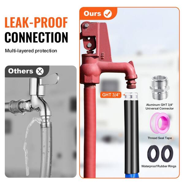 SKYSHALO 15 ft. Heated Water Hose for RV, Heated Drinking