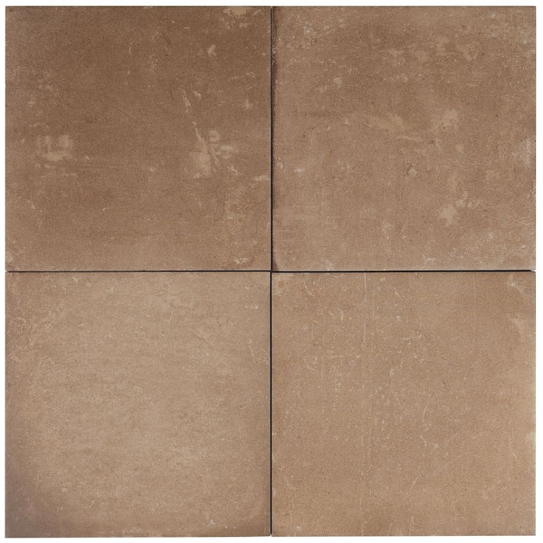 Palmera 9 in. x 9 in. Matte, Glossy Terracotta Brown Porcelain Plain Square Tile (6.96 sq ft/case)-13 Pack
