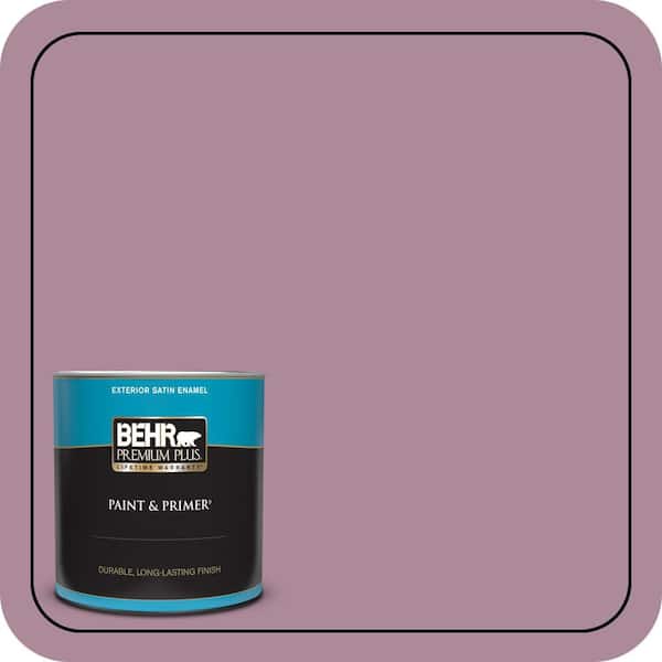 BEHR PREMIUM PLUS 1 qt. #S120-5 Reserve Satin Enamel Exterior Paint & Primer