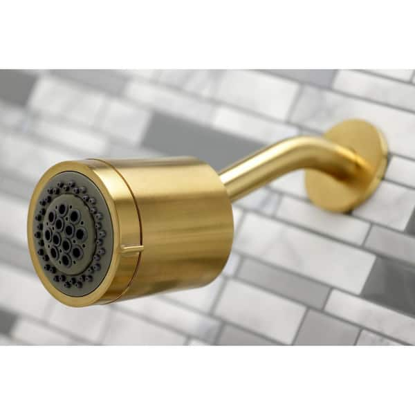 TWO New Sleek Gold deals Kingston Brass Modern Shower Heads