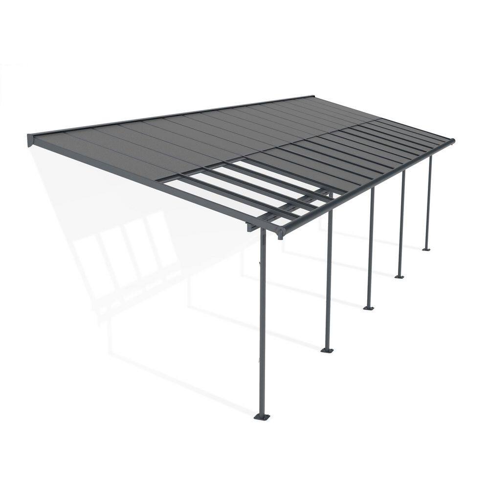Sierra Cabrio 10 ft. x 32 ft. Gray/Opaque Gray Aluminum Patio Cover price history on PriceWatchPro