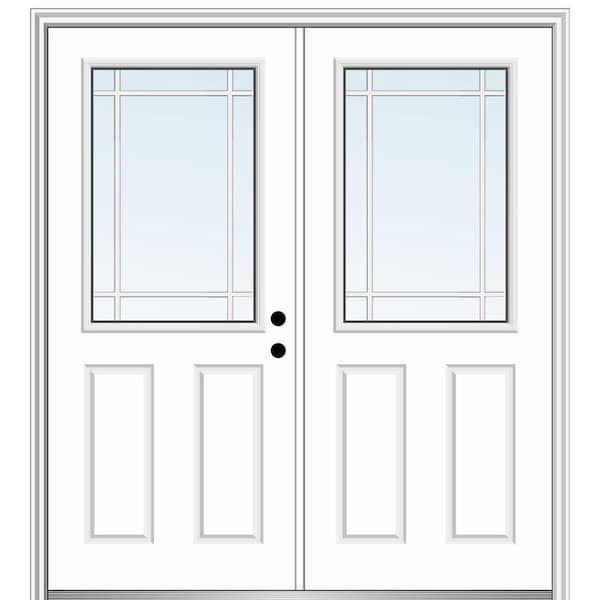 MMI Door 72 In. X 80 In. Prairie Internal Muntins Left-Hand Inswing 1/2 ...