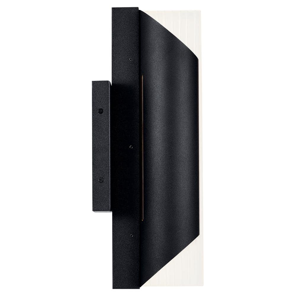Astalis Black and Gold Cylinder LED Wall Light