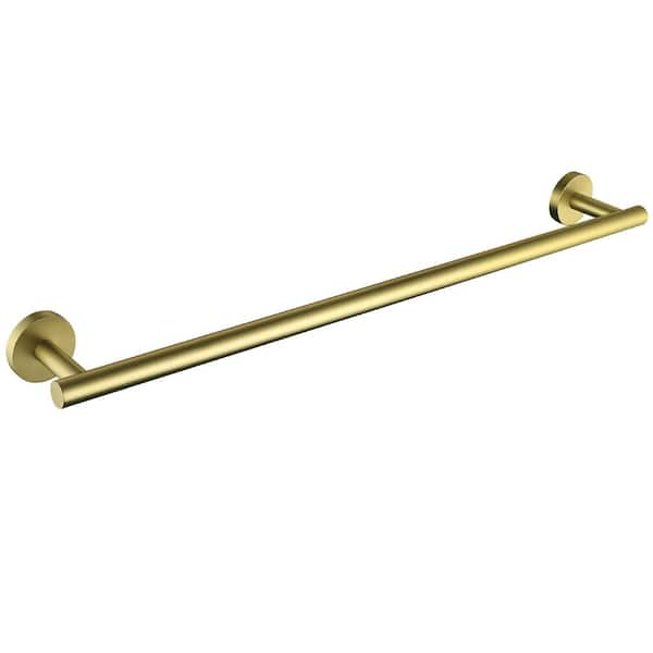 Stainless Steel 24 in. Wall Mounted Towel Bar in Brushed Gold