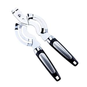 Jar Opener Stainless Steel Bottle Lid Opener with Non-Slip Handle for Seniors Arthritis Weak Hands Adjustable Size