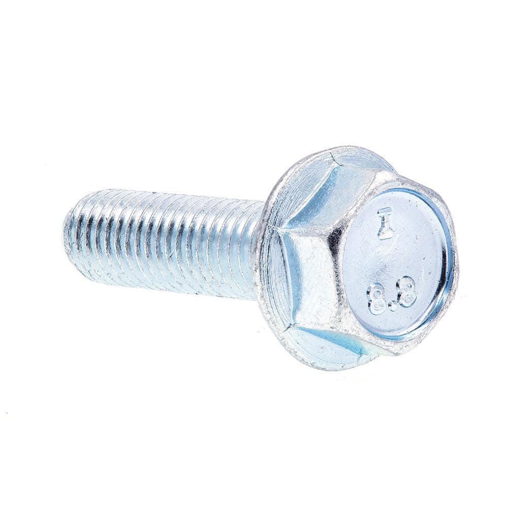 Prime-Line 9089506 Flange Bolts, Class 8.8 Metric, M8-1.25 x 30mm, Zinc Plated Steel, 25-Pack