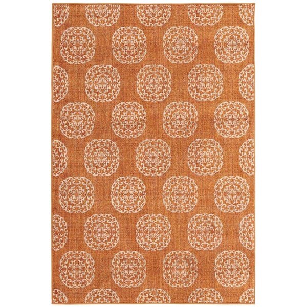 Home Decorators Collection Essex Medallion Rust 10 ft. x 12 ft. Area Rug