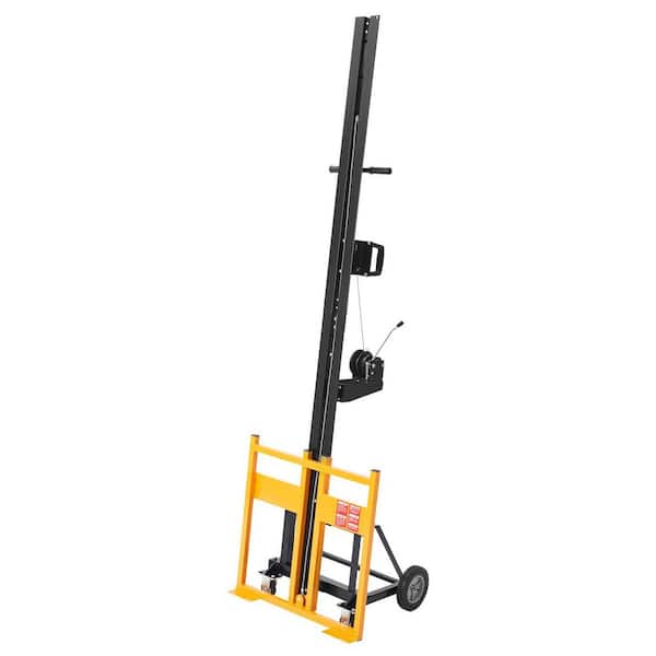Drywall Lift, 150 lbs. Heavy-Duty Panel Hoist with Wheels, 4 x 16 ft. Max Lifter Jack for Ceiling and Wall Installation
