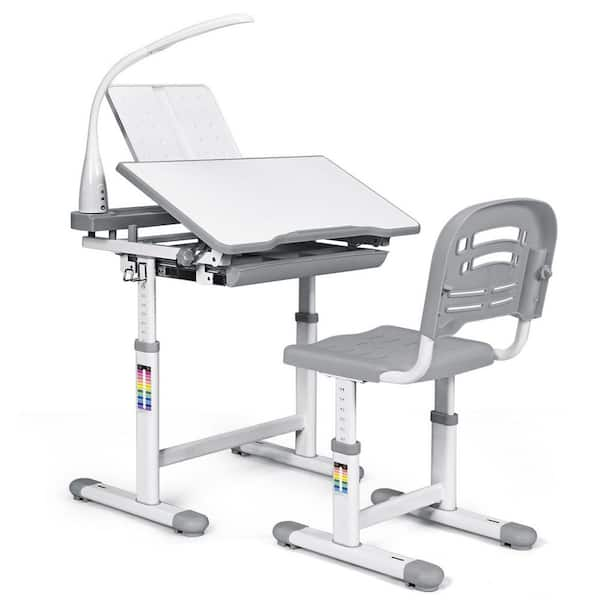 Children's multifunctional study drawing height adjustable desk chair online set