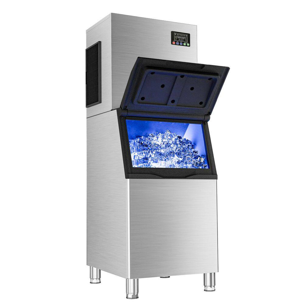 22 in. Commercial Ice Maker 350 lbs. /24 H Freestanding Stainless Steel Ice Maker Full Size Cubes with 200 lbs. Storage price history on PriceWatchPro