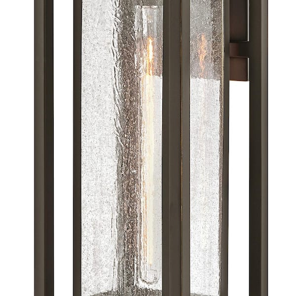 HINKLEY - Republic 1-Light Oil Rubbed Bronze Hardwired Outdoor Wall Lantern Sconce