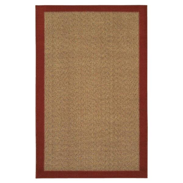 Mohawk Willow Border Red 2 ft. 6 in. x 3 ft. 10 in. Area Rug