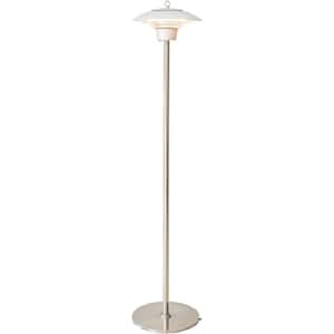 1500-Watt Infrared Stand Electric Patio Heater in Silver