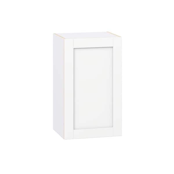 Milton 18 in. W x 14 in. D x 30 in. H Assembled Shaker Wall Kitchen Cabinet in Bright White