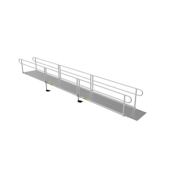 EZ-ACCESS PATHWAY 3G 24 ft. Wheelchair Ramp Kit with Solid Surface Tread and Two-line Handrails