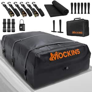 40 Cu. ft. Waterproof Rooftop Cargo Carrier Bag - 72 in x 48 in x 20 in Soft Shell Roof Bag w/ Carry Bag and Accessories