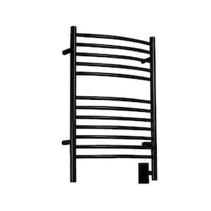 Jeeves E-Curved 12-Bar Hardwired Electric Towel Warmer in Oil Rubbed Bronze