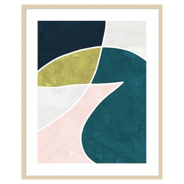 Amanti Art Megan by Urban Road 1 Piece Framed Giclee Abstract Art Print 41 in. x 33 in.