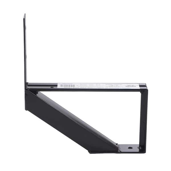 7-1/2 in. x 10-1/4 in. Metal/Steel 1-Step Stair Stringer Black (Includes 1 Stair Riser)