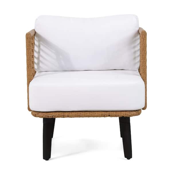 ECOCHIC SPACES INC Brown Club Chair-Modern Wicker Outdoor Lounge