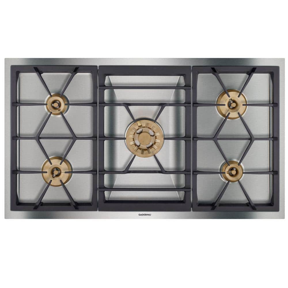 36 in. Gas Cooktop in Stainless Steel with 5-Burners price history on PriceWatchPro