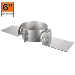 6 in. Roof Support Bracket for Double Wall Chimney Pipe