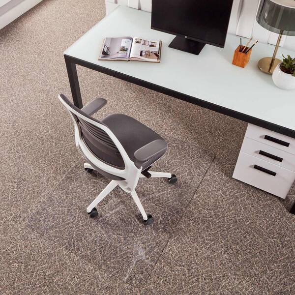 thumbnail image 2 of SEGAWE Office Chair Mat – Clear PVC, Anti-Slip, For Hardwood Or Carpet Floors – 36x48 Or 46x60 Inches 2 of 4