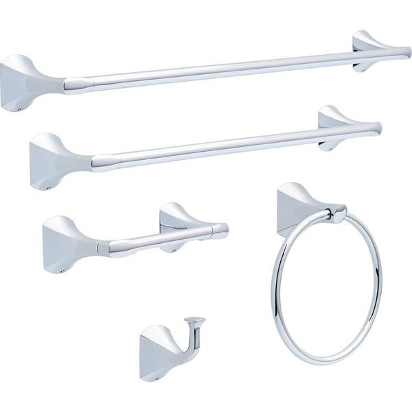 Delta 3-Piece Bellamy Spotshield Brushed Nickel Decorative Bathroom Hardware Set Delta 3-Piece Bellamy Spotshield Brushed Nickel Decorative Bathroom Hardware Set