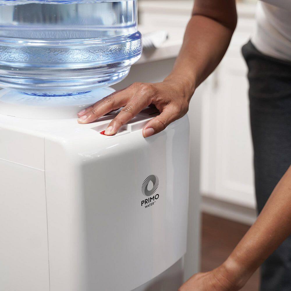 Primo White Freestanding Hot and Cold Water Dispenser