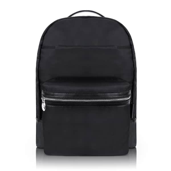 Parker Nylon Tote with Leather Accents Black