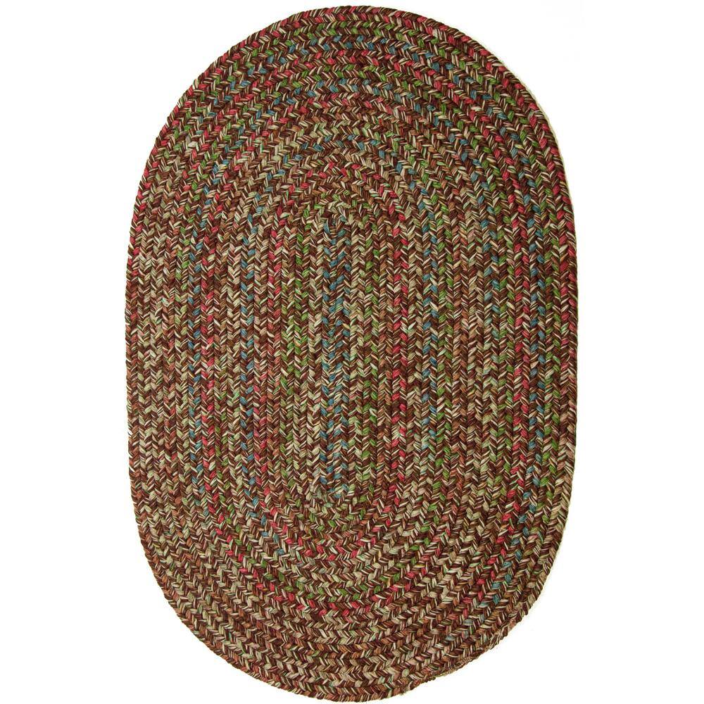 Winslow Brown Multicolored 2 ft. x 3 ft. Oval Indoor/Outdoor Braided Area Rug price history on PriceWatchPro