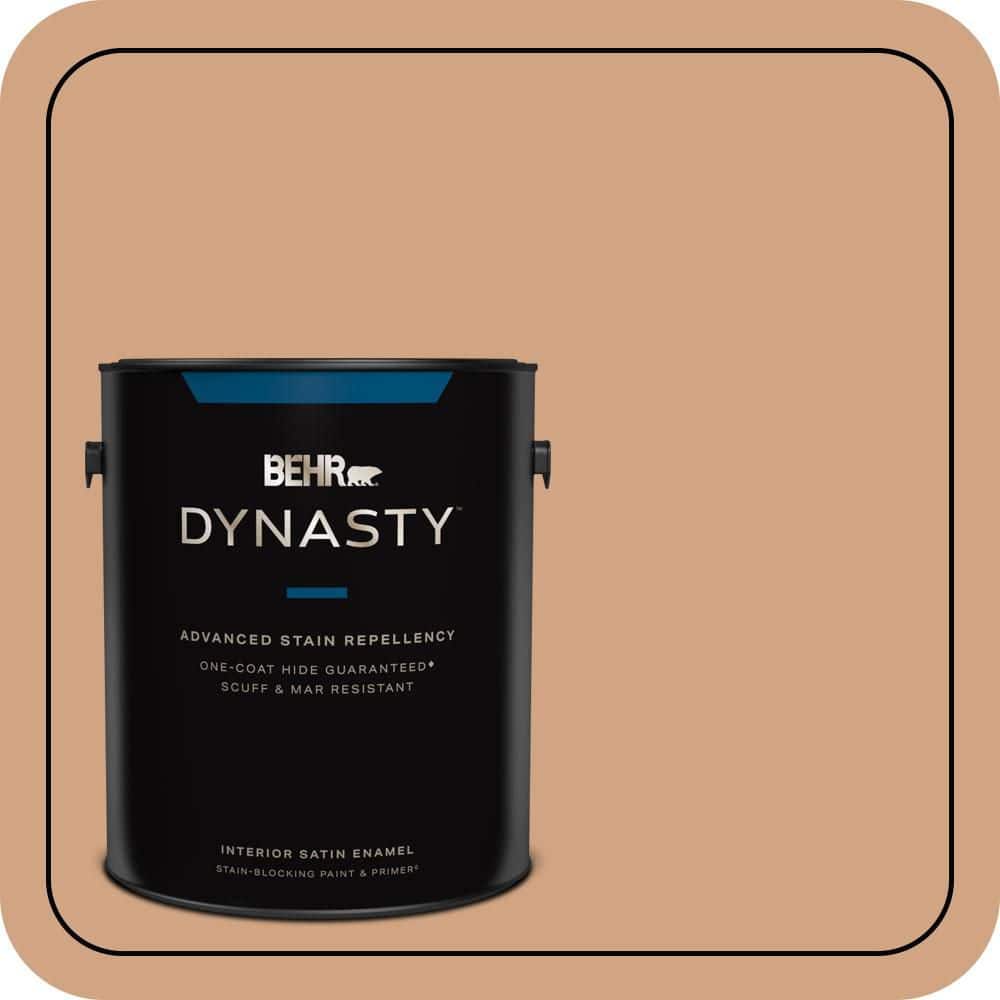 1 gal. #260F-4 Sunset Beige Satin Enamel Interior Stain-Blocking Paint and Primer price history on PriceWatchPro