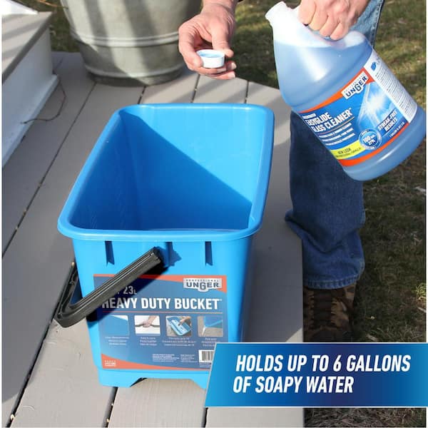 6 Gal. Heavy-Duty Plastic Bucket (2-Pack)