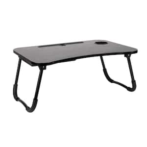 23.5 in. Black Plastic Freestanding Foldable Lap Desk with Fold-Up Legs