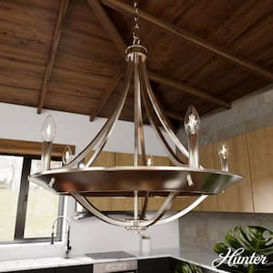 Perch Point 5-Light Brushed Nickel Candlestick Chandelier