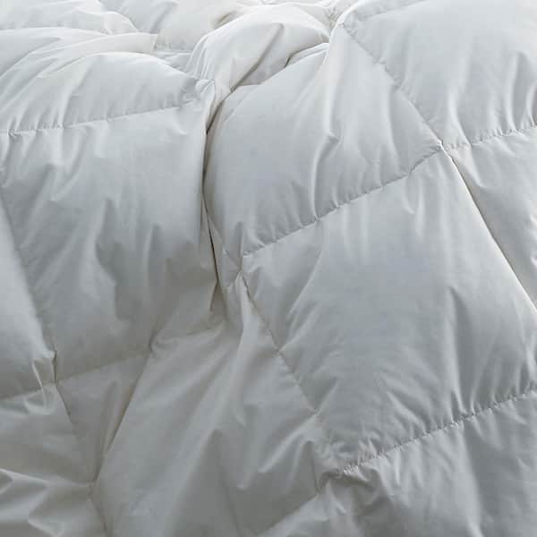 Premium Down and Wool Comforter - White, Size California King, Cotton, Medium Warmth | The Company Store